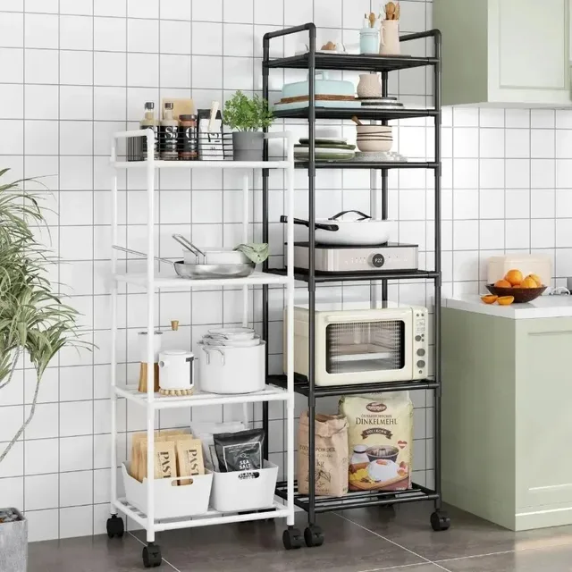 Kitchen Multi-Layer Floor Storage Rack 3