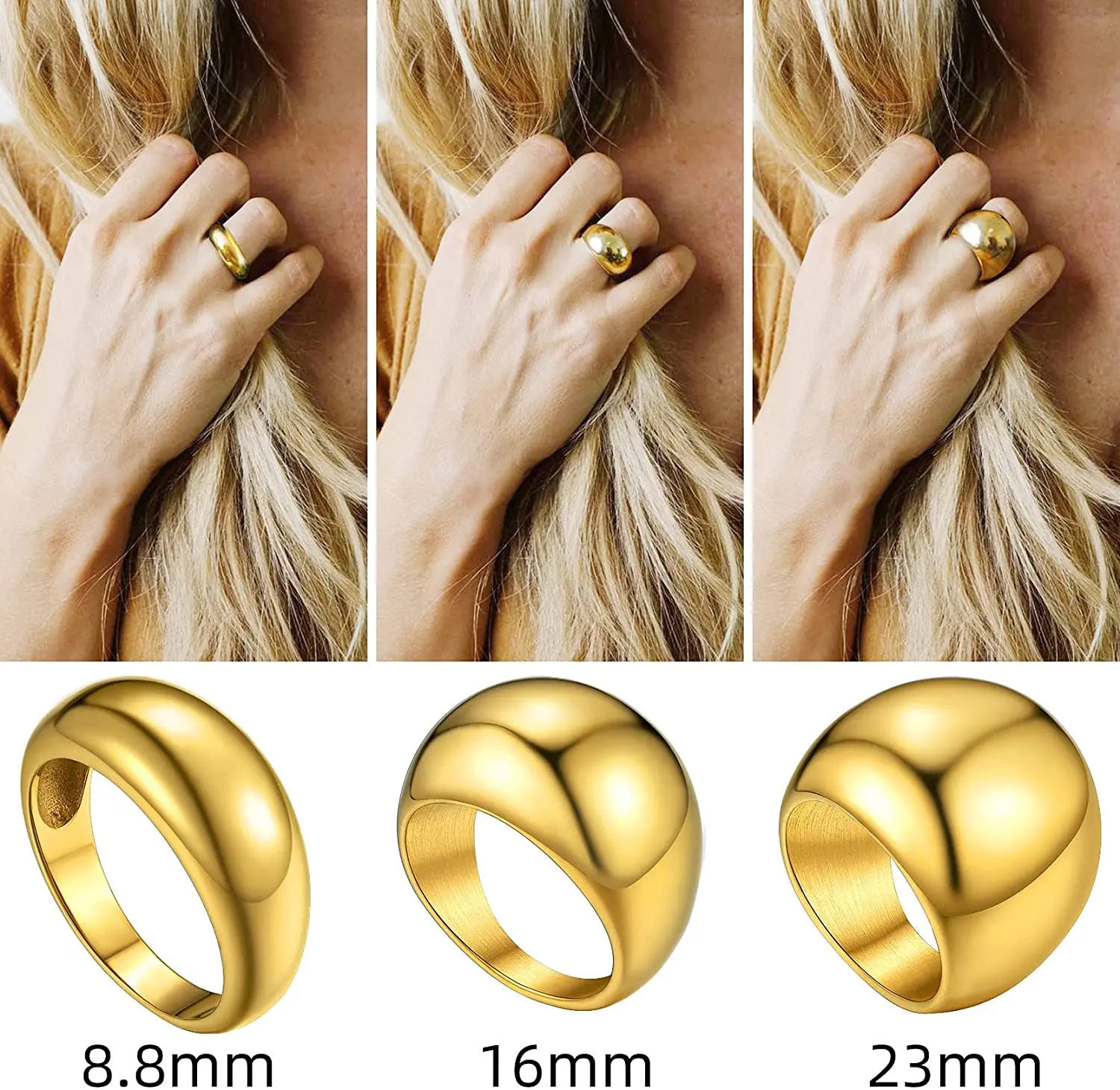 Thick Gold Ring | Shop The Largest Collection | ShopStyle