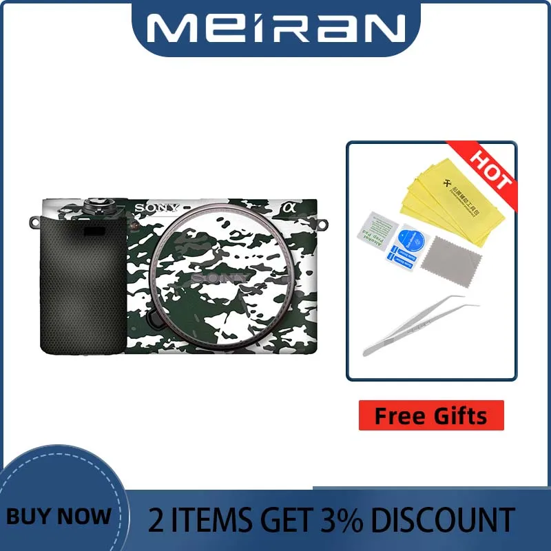 Per Sony Ilce-6700 A6300 A6400 A6000 A6700 A6600 A6500 Ilce-6500 Alpha 6600 Ilce-6600 Pellicola Adesiva Per La Pelle Del Corpo Della Fotocamera