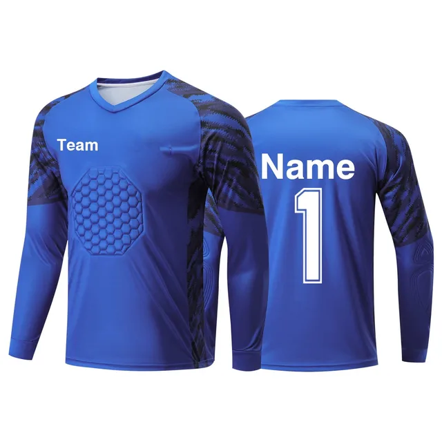 Maglia Da Portiere Personalizzata - Divisa Da Calcio Con Nome E Numero, Uomo E Bambino, Poliestere Traspirante - Foto 4