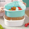 JOYMOOP Fruit Cleaner Spinner JOYLOOP, Large Fruit Washer Spinner, Fruit Cleaner Spinner with Washer Bowl, Spinner Washer 6