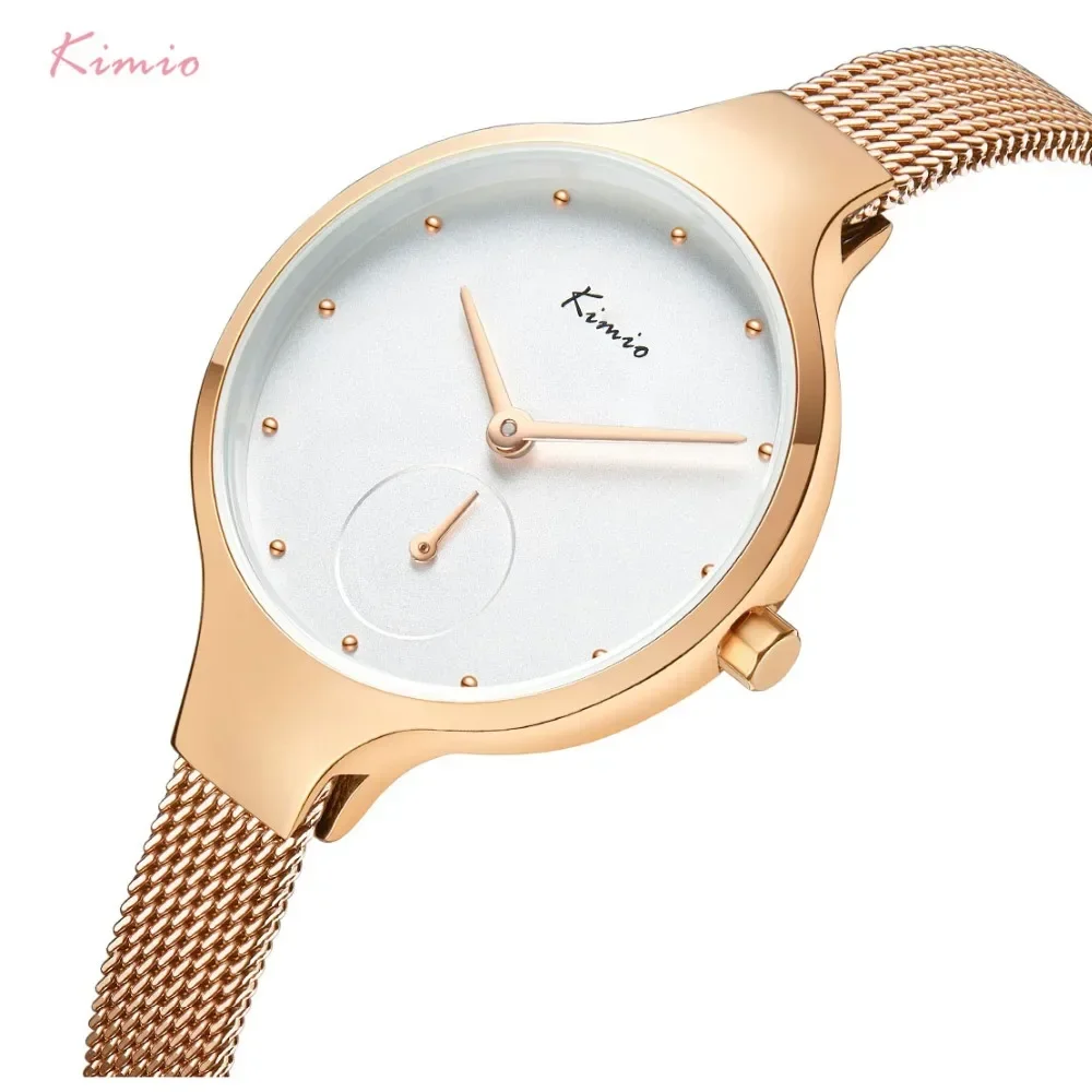 

KIMIO Simple Ladies Bracelet Watches Woman Quartz Watch Women Fashion Casual Dress Watch 2023 Brand Women's Wristwatches
