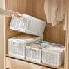 Wardrobe Clothes Organizer With Detachable Dividers 7 Grids Folding Clothes Organizer For Closet Storage For Jeans Socks Shirts 5