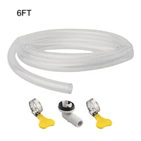 Tuyau de vidange de climatiseur 3/6 pieds, Kits de vidange à battants fendus, connecteur de tuyau d'extension, Joint de Tubes d'eau de condensat 5