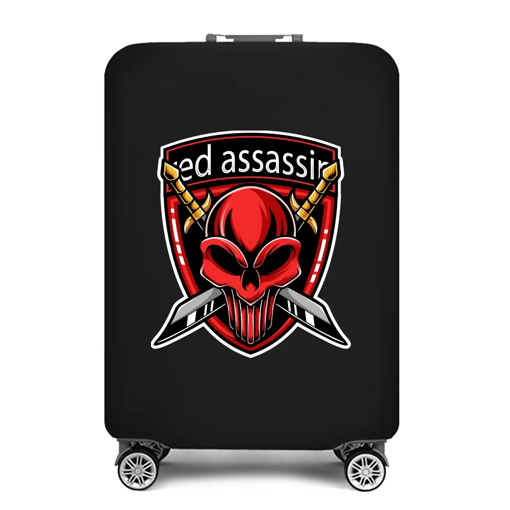 Travel Essentials Luggage Protective Cover for 18-28 Inch Traveling Accessories Trolley Bag Elastic Suitcase Case Teamlogo Print