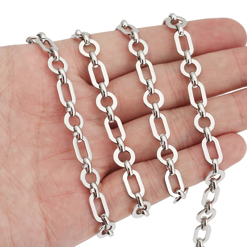 1 Meter Stainless Steel Punk Hip Hop Handmade Chain