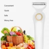 Electric Peeler Handheld USB Rechargeable Fruit Vegetables Peeler with 3 Cutter Heads for Home Multifunctional Electric Peeler 4
