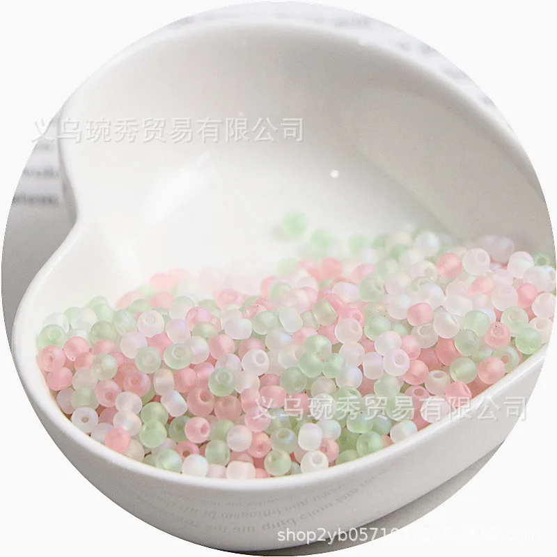 2/3/4mm 슈퍼 우수한 매트 마이크로 컬러 유리 쌀 구슬, 수제 DIY 페르시 내마모성 보석 액세서리, 10g