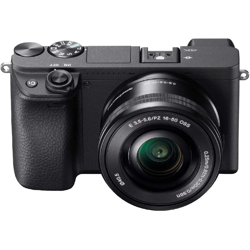 미러리스 카메라 컴팩트 APS-C 교체 가능 렌즈 디지털 카메라 실시간 아이 오토 포커스 4K 비디오 플립 스크린 16-50mm 렌즈