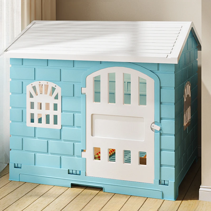 

Ramp Prefab Crate Dog House Cage Rabbit Modular Home Puppy Dog House Pet Supplies Enclose Villa Mascotas Dog Furniture Fg23