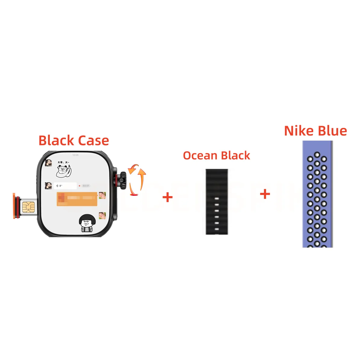 CDS9 S9 Ultra Android Smartwatch 4G/5G SIM card WiFi GPS Camera Play Store Heart Rate Blood Pressure 2.2 inch Amoled Smart Watch 7