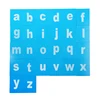 Baby Toy Wooden Montessori Lower and Capital Case Sandpaper Letters Blue Color Wood Double Print for Early Childhood Preschool 5