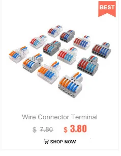 Wire Connector 222-412 2 Pin Splicing Terminal Blocks Led Strip Lighting Electric Quick Connectors Mini Conductor Rail Conector