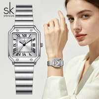 Shengke Top Brand Women's Quartz Watches Classic Design Ladies Wristwatches New Fashion Style Female Best Gifts Clock 1