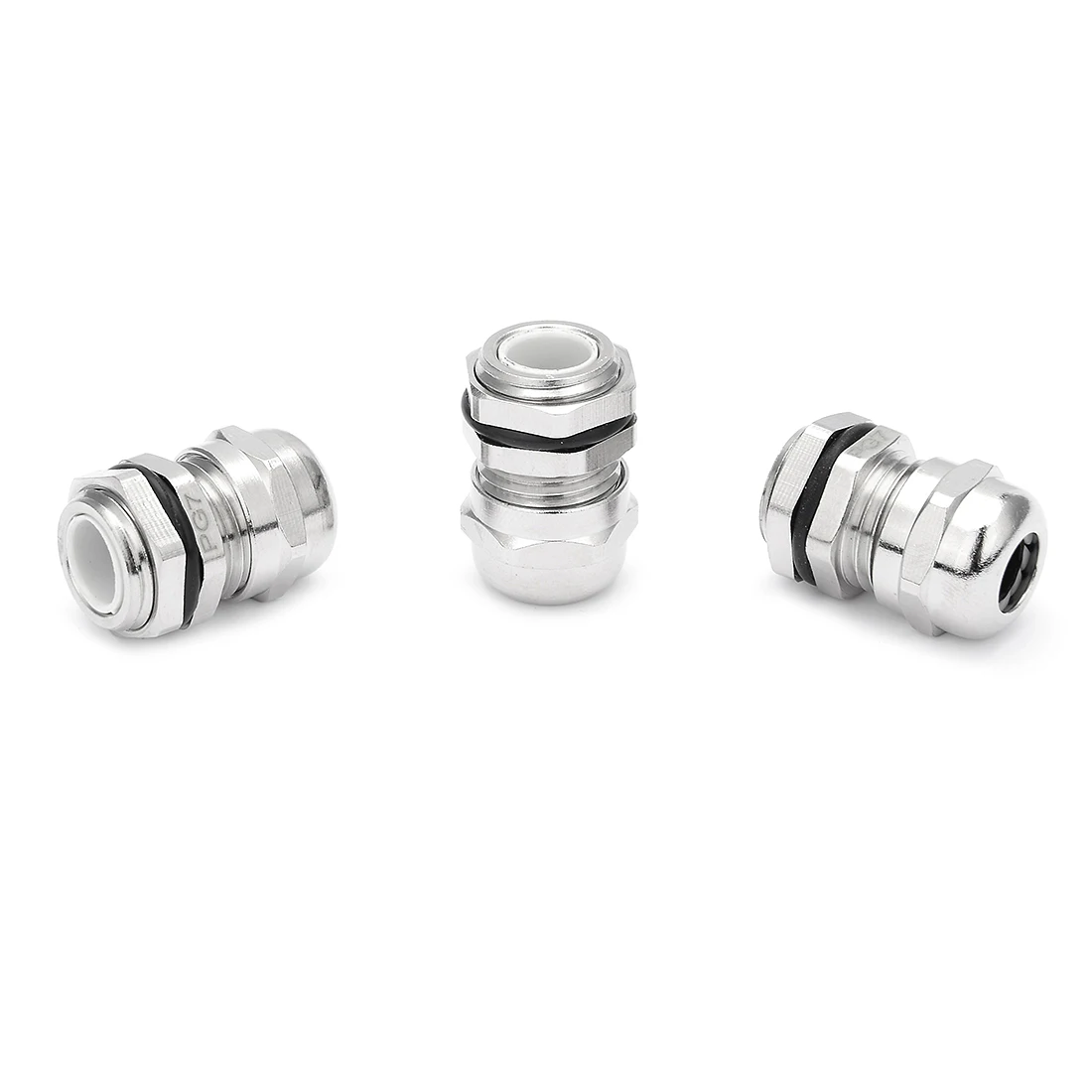 10Pcs Metal Cable Gland PG7 Waterproof Nickel Plated Copper Cable Glands Joints Adjustable Wire Connector for 3-6.5mm Dia