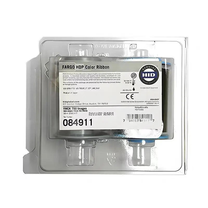 hid-fargo 084911 YMCK color ribbon 750prints 084900 film 1500 prints ...