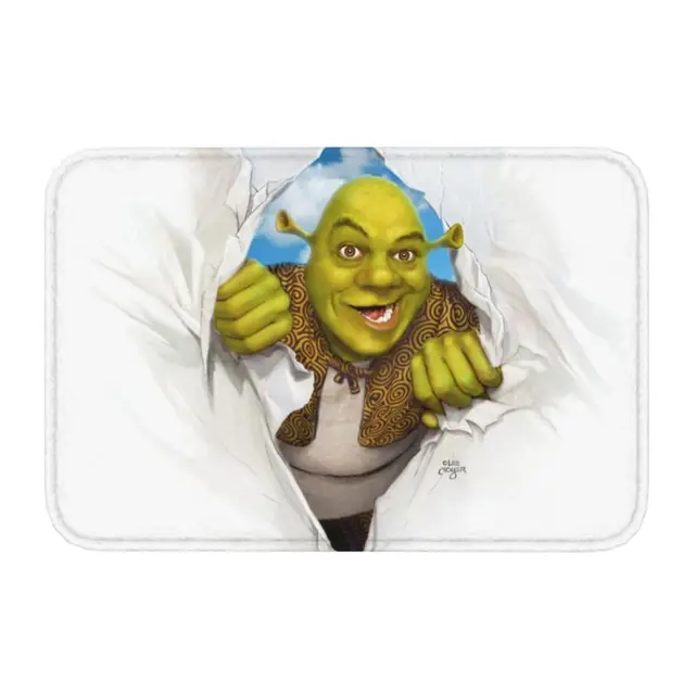 Bathroom Rug Carpet Mat, Shrek Bathroom, Shrek Doormat, Door Mat Meme