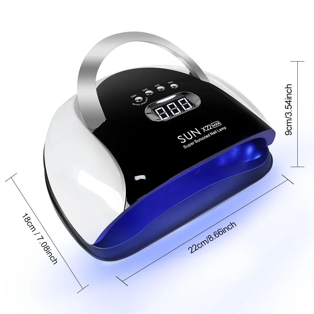 72 LED 네일 아트 램프 LED UV 네일 드라이어 네일 아트 머신 젤 폴리쉬 경화용 네일 라이트 자동 센서 포함