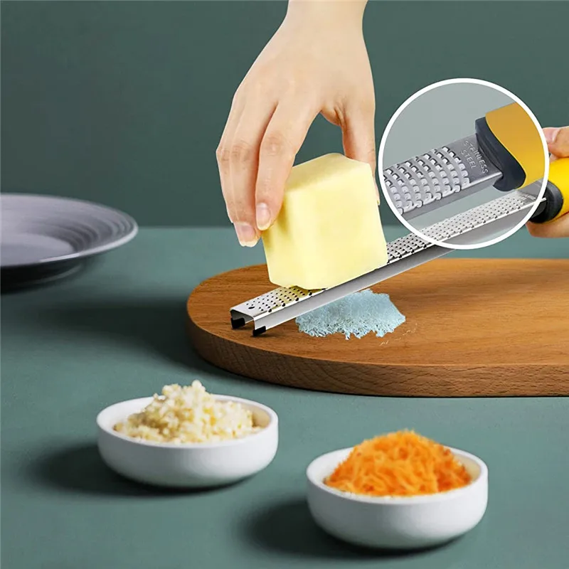 Stainless Steel Grater Hand Held Cheese Grater Cheese Scrapers Garlic Grater  Set