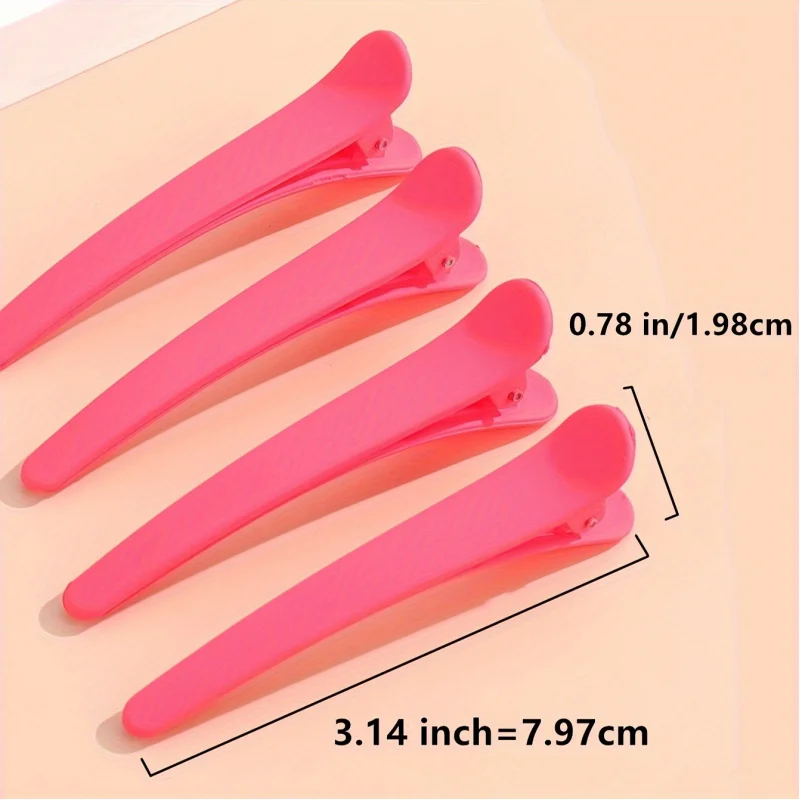 Vibrant Multi-Color Unidirectional Hair Clips Set - Beauty & Styling Essentials