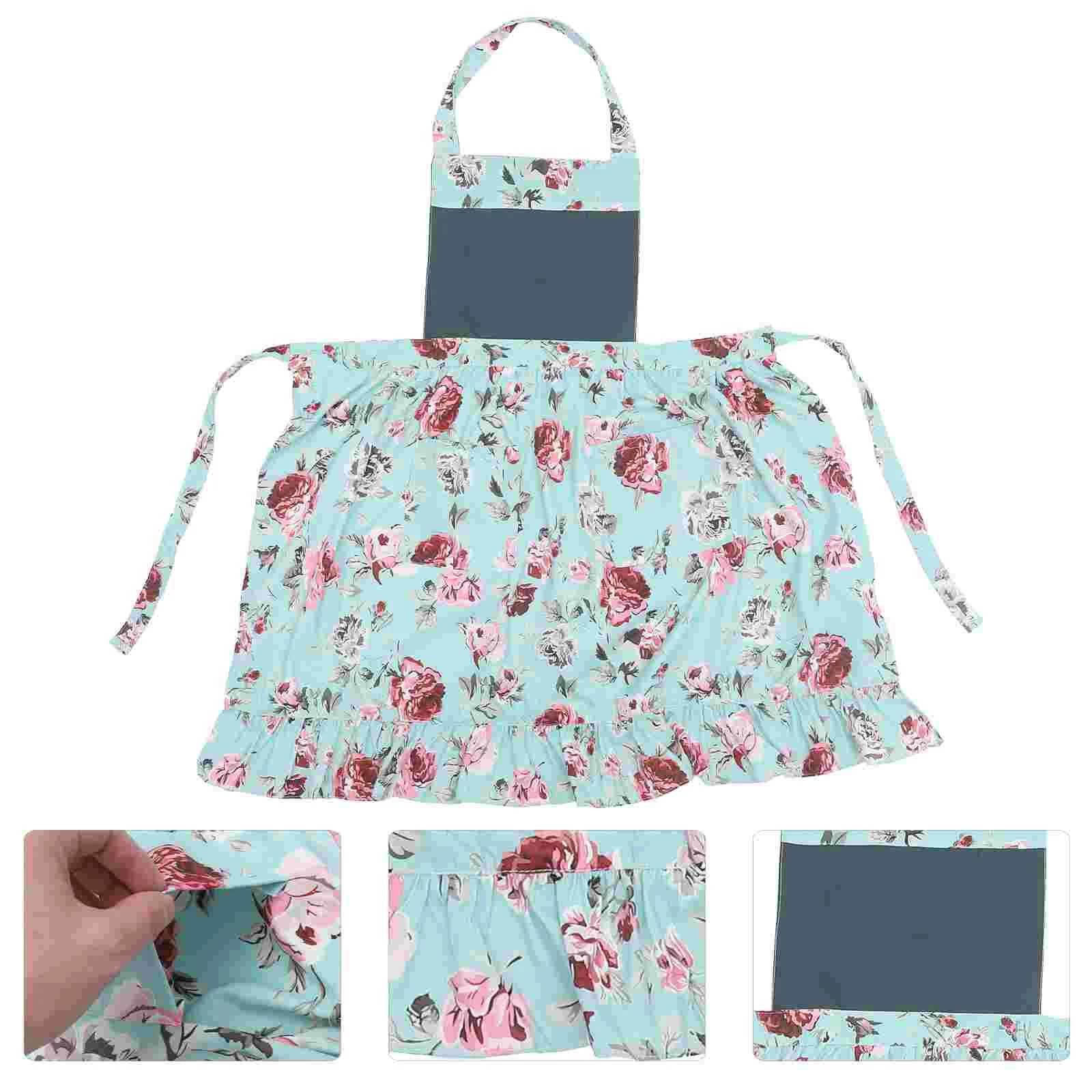 

Chef Kitchen Cooking Women's Gardening Apron Grill Aprons for Flower with Packets