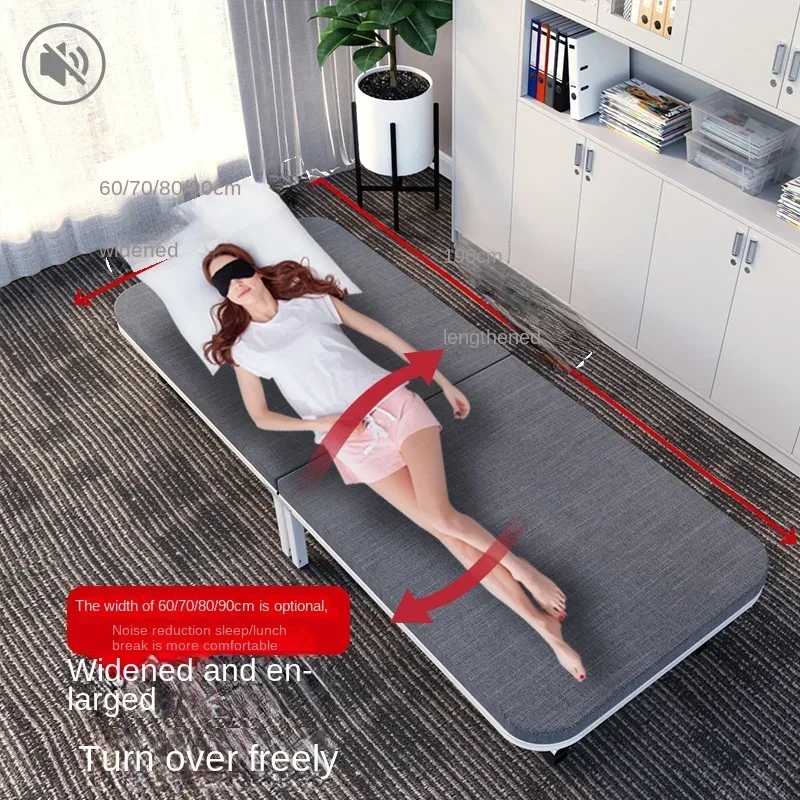 Lunch Break Folding Bed Single Person Office Marching Two Fold