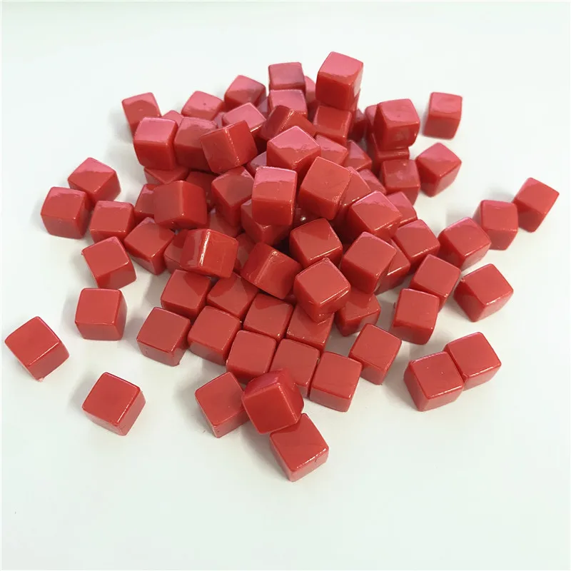 Set of 100 Clear Acrylic Dice