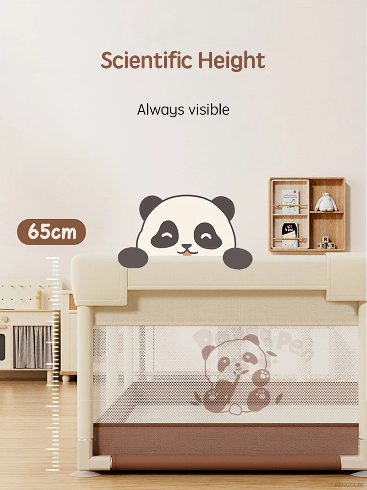 PANGDUBE Cute Panda Baby Playpen for Children Playground 0-6 Years Old Kids Safety Fence Stable Large Baby Activity Park