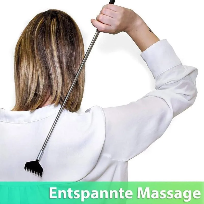 Back scratchers Telescopic Back Scratcher Scratching Massager Metal Stainless Steel Tool with Carrying Bag