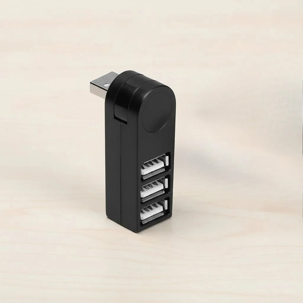 Поворотний USB 3.0 хаб з 3 портами, міні-спліттер для ноутбука, портативний хаб для флеш-накопичувачів, зовнішніх жорстких дисків, ноутбуків