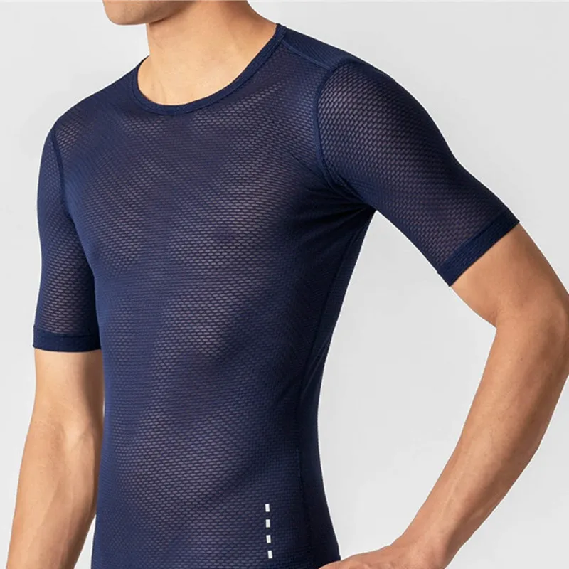 Newest Mesh Base Layer Cycling lightweight breathable Road MTB Bike Cycling Underwear Quick dry under vest Bike Shirt men