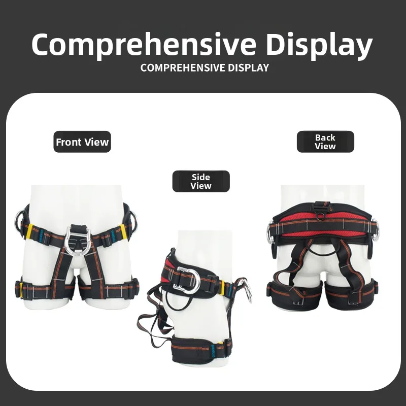 Outdoor High-altitude Work Safety Belt Half-body Escape Equipment Mountain Climbing Rope Descending Insurance Belt Rescue Equ... - 3