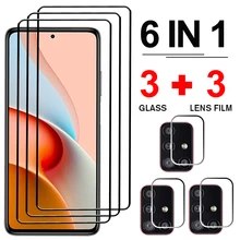 

6in1 Tempered Glass For Realem 8i C21 C25 8 Pro 7 6i 5 Screen Protector For OPPO A15 A12 A31 A32 A33 A5 A9 Camera Len Glass Film