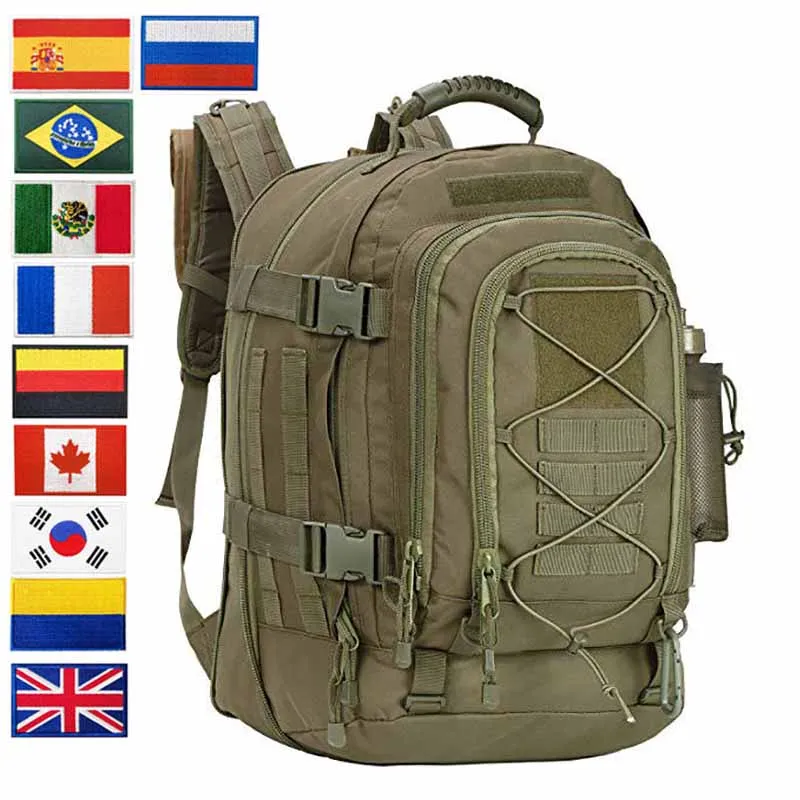 

Тактический Мужской рюкзак, нейлоновый Водонепроницаемый Многофункциональный вместительный ранец для походов, кемпинга, охоты, 1000D
