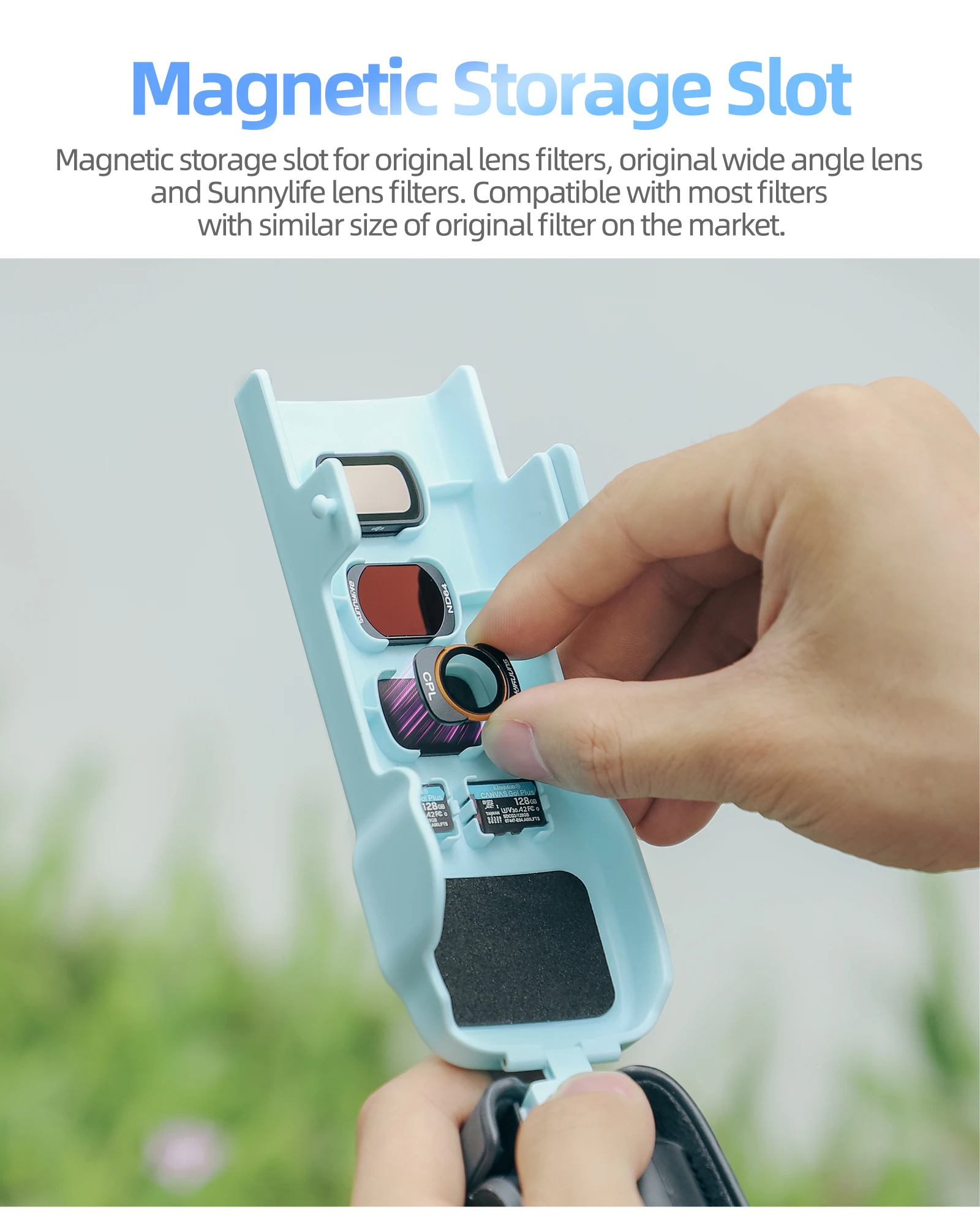 Für DJI Osmo Pocket 3, Schutzhülle, Kameraobjektiv, Displayschutzfolie, Anti-Fall-Oberabdeckung, Aufbewahrung mit Filter, Bring-Seil – Detail 3