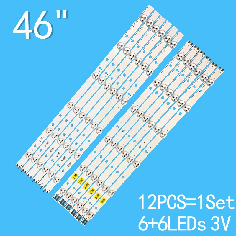 LED Backlight strip 12 Lamp For Samsung UN46EH5300F D1GE-460SCA-R3 D1GE-460SCB-R3 UE46EH5000K HG46NA578LB HG46NA590LB UA46EH6030 новый оригинальный 32f 3535led 40ea d1ge 320sc1 r3 bn96 24146a 32 для samsung ue32eh5300 k ltj320hn07 v d1ge 320sc1 r2