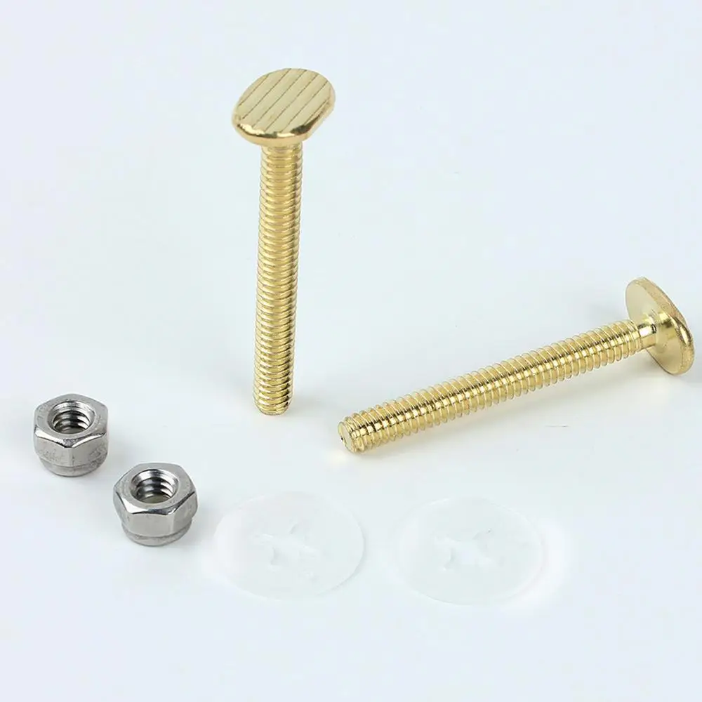 Toilet Fixing S Set Durable Toilet Cover Set Toilet Parts Wear-Resistant S Nut Cover Set Toilet Floor S Caps Set For Home Hotel