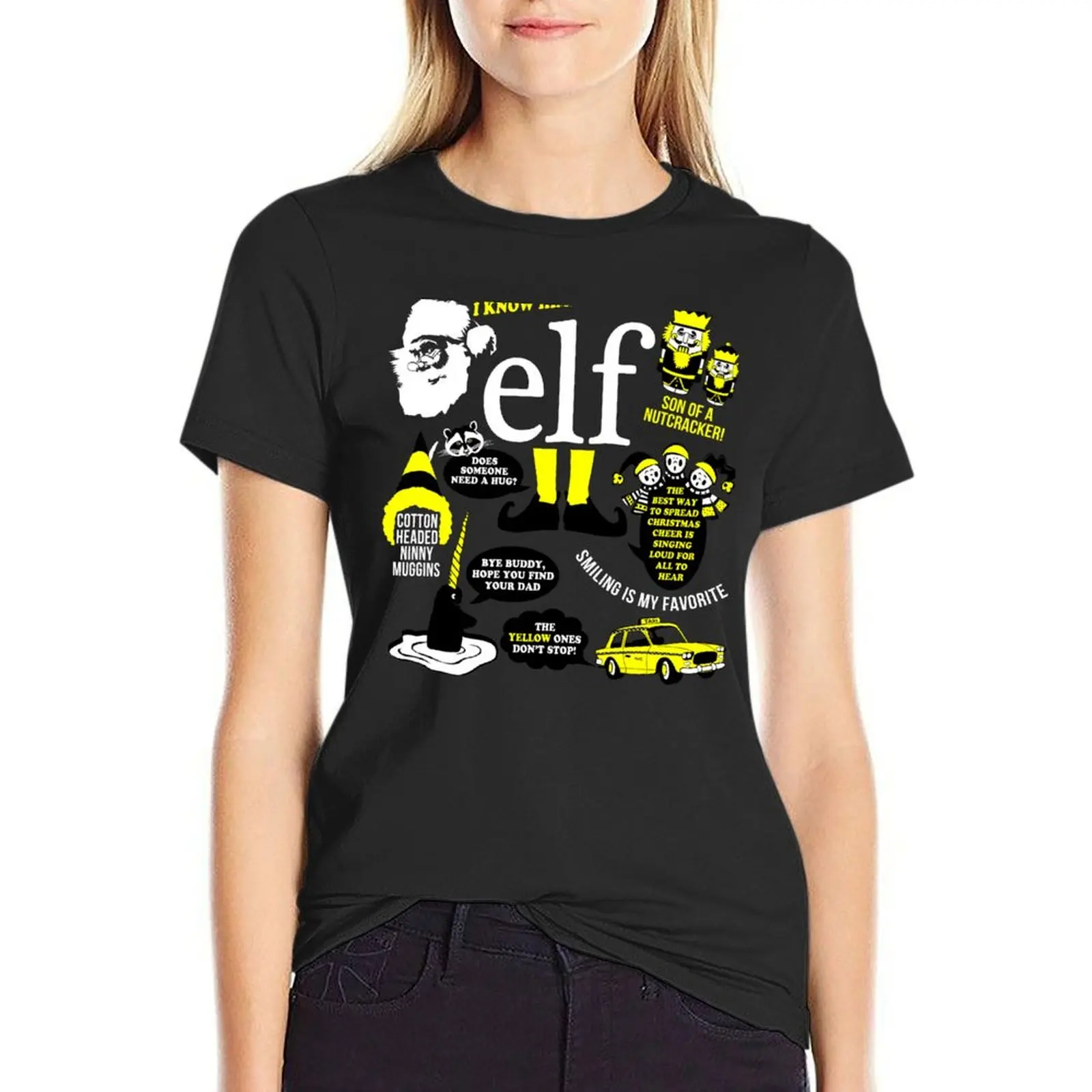 

Buddy the Elf Quotes T-shirt Female clothing oversized Women's cotton t-shirt