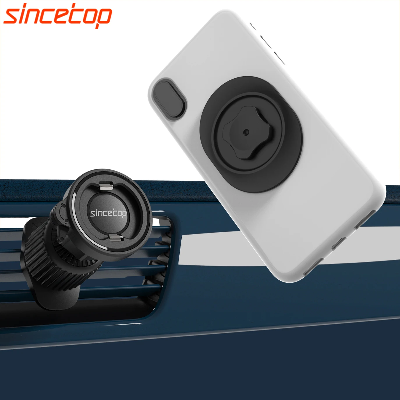 Universal Car Vent Phone Holder – One-Hand Quick Mount & Release Air Vent Clip Stand