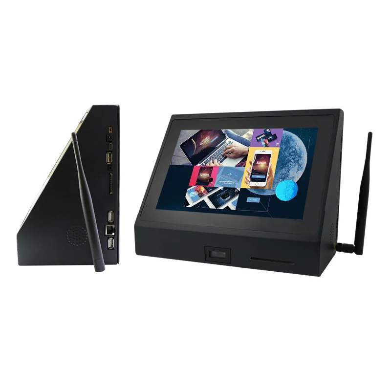 

2022 Sunworld Checkout Counter 10 Inch Android System POS Tablet Desktop with 2D Scanner