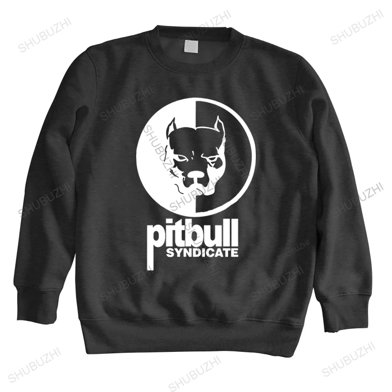 Pitbull autumn Homme O-Neck fashion Cotton long Sleeve Man casual