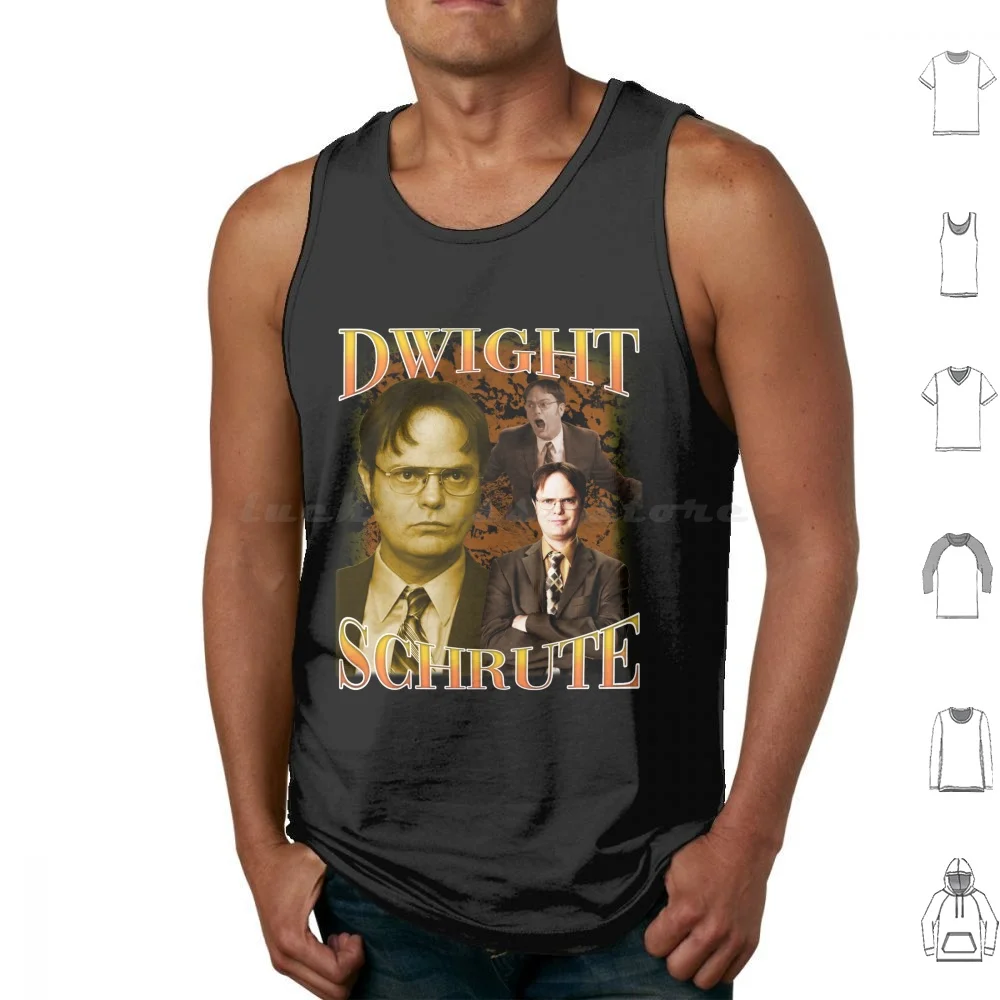 

Винтажные майки Dwight Schrute 90-х годов, жилет без рукавов, майка Майкла дюйта шрута, Офисная Винтажная Майка для офиса 90-х