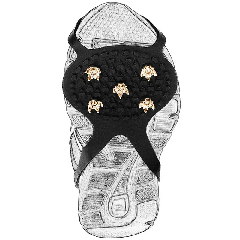 Anti-Skid Snow Ice Claw Climbing Anti Slip Spikes Grips Crampon Cleats Sport Shoe Cover 1Pair for Women Men Boots Cover ice gripper spike,climbing crampons