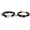 Heart Charm and Bell Cat Collar Safety Elastic Adjustable with Soft Velvet Material 8 Colors Pet Product Small Dog Collar 5