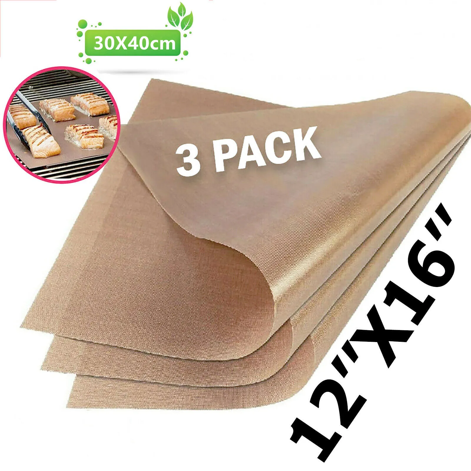 Teflon Sheet Parchment Paper Cricut Iron On 3pcs 12X16