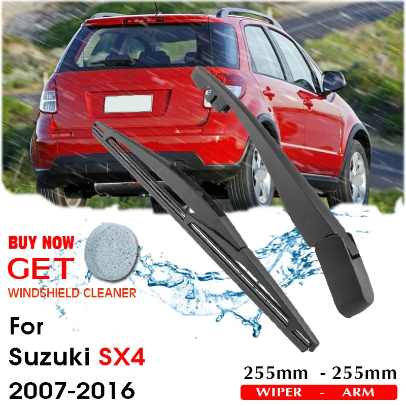 Car Wiper Blade Rear Back Window Windscreen Windshield Wipers For Suzuki Sx4 Hatchback 255 Mm 2007-2016 Auto Accessories