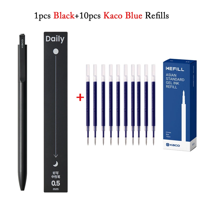 1Black 10Kaco Blue
