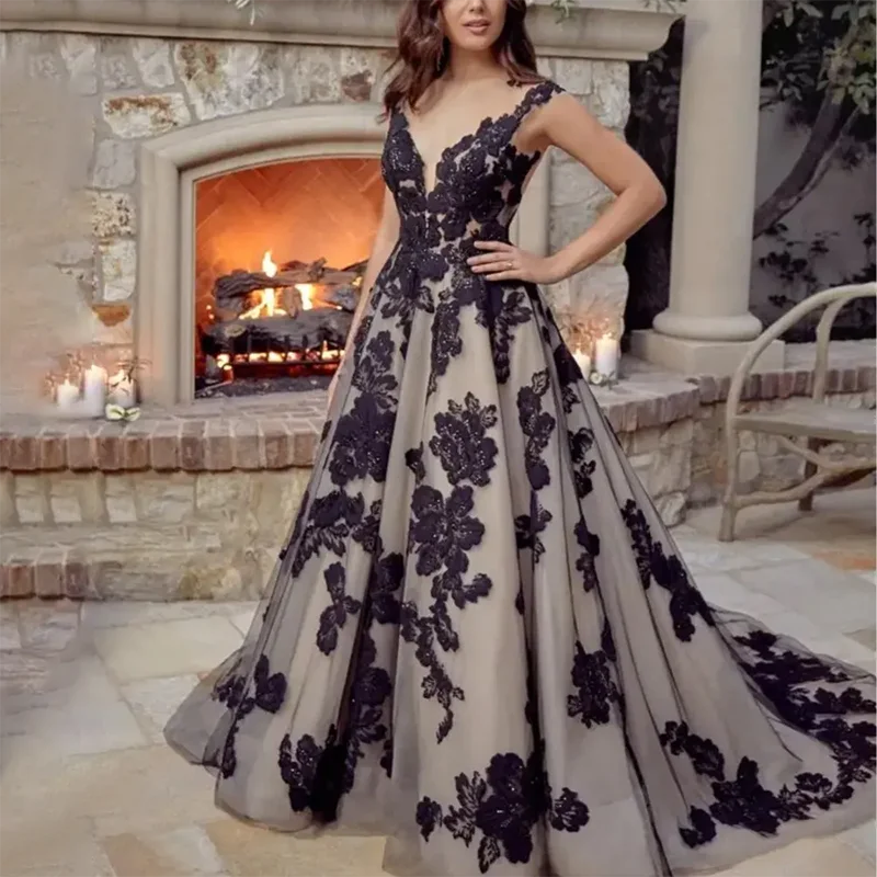 Estylo Elegant half Sleeve Flower Lace Dress 2019