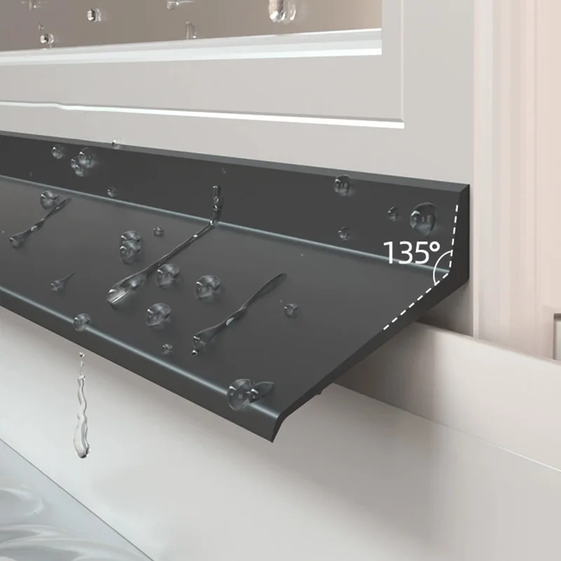 แถบยางกันน้ำสำหรับหน้าต่าง ป้องกันน้ำฝนไหลเข้า ระเบียง ขอบหน้าต่างอลูมิเนียม ป้องกันลม แถบซีลกันน้ำ อุปกรณ์เสริมกันน้ำ 1