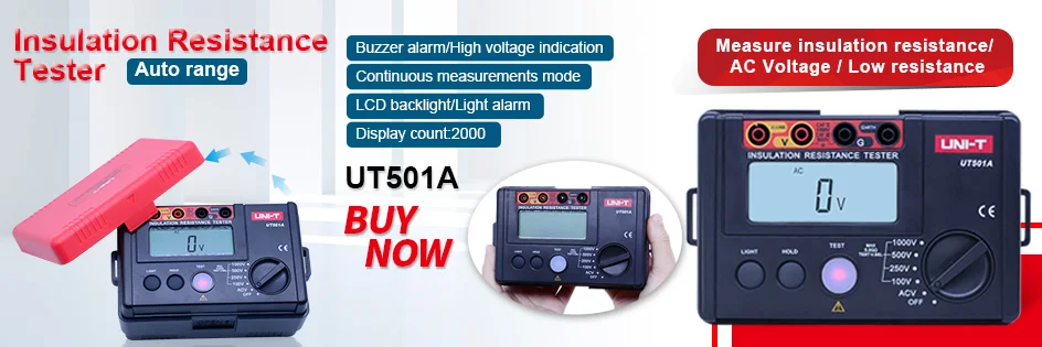 UNI-T UT501A Digitales Isolationsmessgerät Tester Voltmeter Auto Power Off! 